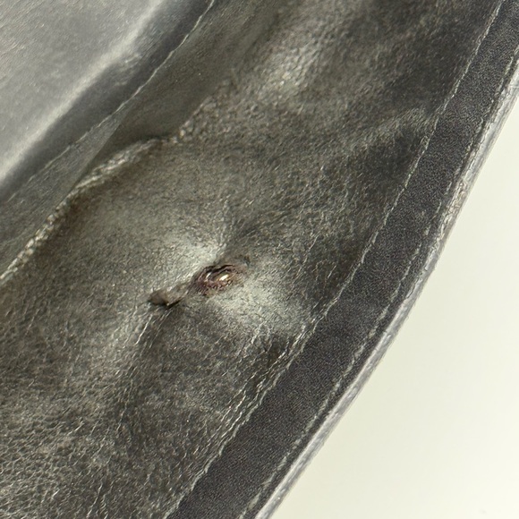 Gucci GG Canvas Black Leather Continental Wallet ✔️Authentic G Buckle - Picture 15 of 15